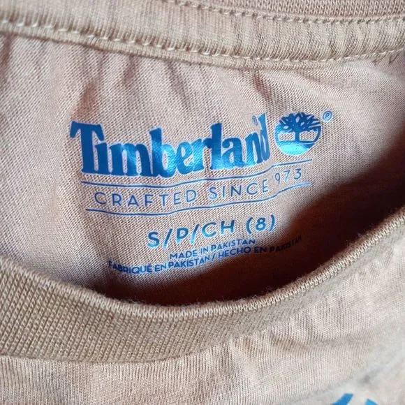 Timberland Shirt Long Sleeve Kids Boys 8 Logo - Picture 3 of 3